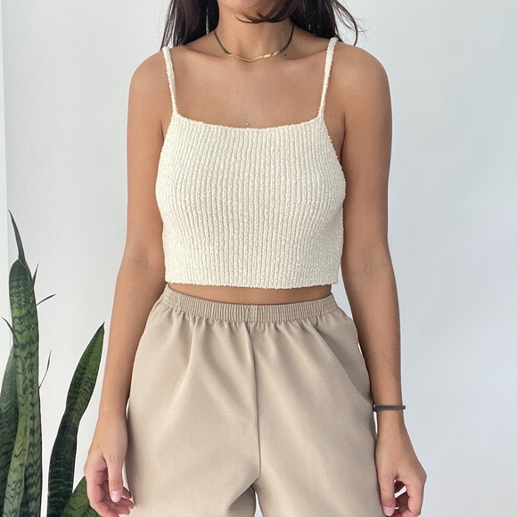 Zara Tops - Zara knit wear collection ribbed knitted crop top